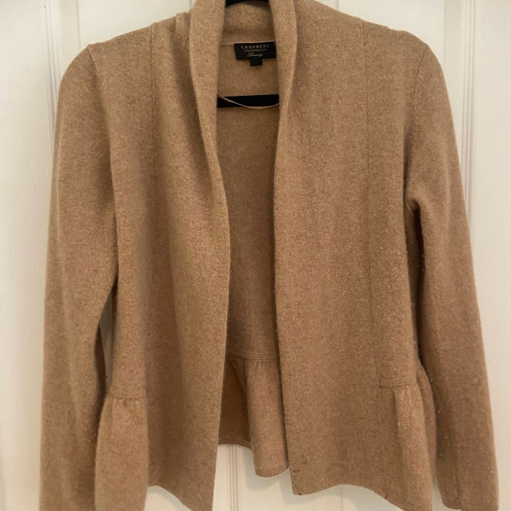 Tan Wool Cardigan